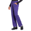 Cherokee Scrubs Pants Cherokee Workwear Professionals WW160 Scrubs Pants Womens Mid Rise Straight Leg Drawstring Grape