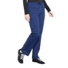 Cherokee Scrubs Pants Cherokee Workwear Professionals WW160 Scrubs Pants Womens Mid Rise Straight Leg Drawstring Navy