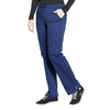 Cherokee Scrubs Pants Cherokee Workwear Professionals WW160 Scrubs Pants Womens Mid Rise Straight Leg Drawstring Navy