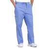 Cherokee Scrubs Pants 2XL / Regular Length Cherokee Workwear Professionals WW190 Scrubs Pants Mens Tapered Leg Drawstring Cargo Ceil Blue