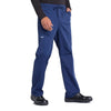 Cherokee Scrubs Pants Cherokee Workwear Professionals WW190 Scrubs Pants Mens Tapered Leg Drawstring Cargo Navy