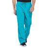 Cherokee Scrubs Pants 2XL / Regular Length Cherokee Workwear Professionals WW190 Scrubs Pants Mens Tapered Leg Drawstring Cargo Teal Blue