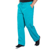 Cherokee Scrubs Pants Cherokee Workwear Professionals WW190 Scrubs Pants Mens Tapered Leg Drawstring Cargo Teal Blue