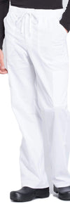 Cherokee Scrubs Pants 2XL / Regular Length Cherokee Workwear Professionals WW190 Scrubs Pants Mens Tapered Leg Drawstring Cargo White