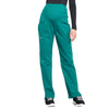 Cherokee Workwear Professionals WW220 Scrubs Pants Maternity Straight Leg Hunter Green