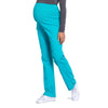 Cherokee Scrubs Pants Cherokee Workwear Professionals WW220 Scrubs Pants Maternity Straight Leg Teal Blue