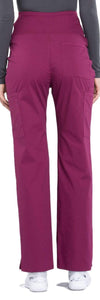 Cherokee Scrubs Pants Cherokee Workwear Professionals WW220 Scrubs Pants Maternity Straight Leg Wine