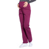 Cherokee Scrubs Pants Cherokee Workwear Professionals WW220 Scrubs Pants Maternity Straight Leg Wine