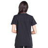 Cherokee Scrubs Top Cherokee Workwear Professionals WW655 Scrubs Top Womens Mock Wrap Black