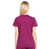 Cherokee Scrubs Top Cherokee Workwear Professionals WW655 Scrubs Top Womens Mock Wrap Wine