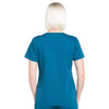 Cherokee Scrubs Top Cherokee Workwear Professionals WW665 Scrubs Top Womens V-Neck Caribbean Blue