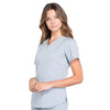 Cherokee Scrubs Top Cherokee Workwear Professionals WW665 Scrubs Top Womens V-Neck Grey