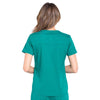 Cherokee Scrubs Top Cherokee Workwear Professionals WW665 Scrubs Top Womens V-Neck Hunter Green