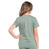 Cherokee Scrubs Top Cherokee Workwear Professionals WW665 Scrubs Top Womens V-Neck Olive