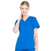 Cherokee Scrubs Top 2XL Cherokee Workwear Professionals WW665 Scrubs Top Womens V-Neck Royal