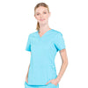 Cherokee Scrubs Top Cherokee Workwear Professionals WW665 Scrubs Top Womens V-Neck Turquoise