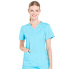 Cherokee Scrubs Top 2XL Cherokee Workwear Professionals WW665 Scrubs Top Womens V-Neck Turquoise