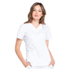 Cherokee Scrubs Top 2XL Cherokee Workwear Professionals WW665 Scrubs Top Womens V-Neck White