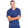 Cherokee Scrubs Top Cherokee Workwear Professionals WW675 Scrubs Top Mens V-Neck Navy