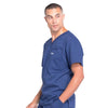 Cherokee Scrubs Top Cherokee Workwear Professionals WW675 Scrubs Top Mens V-Neck Navy