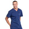 Cherokee Scrubs Top Cherokee Workwear Professionals WW675 Scrubs Top Mens V-Neck Navy