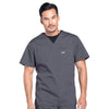 Cherokee Scrubs Top 2XL Cherokee Workwear Professionals WW675 Scrubs Top Mens V-Neck Pewter