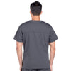 Cherokee Scrubs Top Cherokee Workwear Professionals WW675 Scrubs Top Mens V-Neck Pewter