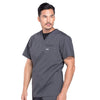 Cherokee Scrubs Top Cherokee Workwear Professionals WW675 Scrubs Top Mens V-Neck Pewter