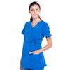 Cherokee Scrubs Top Cherokee Workwear Professionals WW685 Scrubs Top Maternity Mock Wrap Royal