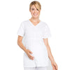 Cherokee Workwear Professionals WW685 Scrubs Top Maternity Mock Wrap White