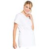 Cherokee Scrubs Top Cherokee Workwear Professionals WW685 Scrubs Top Maternity Mock Wrap White