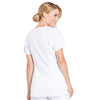 Cherokee Scrubs Top Cherokee Workwear Professionals WW685 Scrubs Top Maternity Mock Wrap White