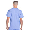 Cherokee Scrubs Top Cherokee Workwear Professionals WW695 Scrubs Top Mens V-Neck Ceil Blue