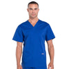 Cherokee Scrubs Top Cherokee Workwear Professionals WW695 Scrubs Top Mens V-Neck Galaxy Blue