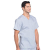 Cherokee Scrubs Top Cherokee Workwear Professionals WW695 Scrubs Top Mens V-Neck Grey