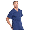 Cherokee Scrubs Top Cherokee Workwear Professionals WW695 Scrubs Top Mens V-Neck Navy