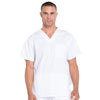 Cherokee Scrubs Top 2XL / Regular Cherokee Workwear Professionals WW695 Scrubs Top Mens V-Neck White