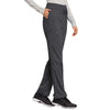 Cherokee Scrubs Pants Cherokee Workwear Revolution WW105 Scrubs Pants Womens Mid Rise Tapered Leg Drawstring Pewter