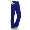Cherokee Scrubs Pants Cherokee Workwear Revolution WW110 Scrubs Pants Womens Mid Rise Straight Leg Pull-on Galaxy Blue