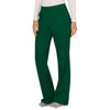 Cherokee Scrubs Pants Cherokee Workwear Revolution WW110 Scrubs Pants Womens Mid Rise Straight Leg Pull-on Hunter Green