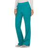 Cherokee Scrubs Pants Cherokee Workwear Revolution WW110 Scrubs Pants Womens Mid Rise Straight Leg Pull-on Teal Blue