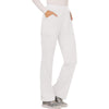 Cherokee Scrubs Pants Cherokee Workwear Revolution WW110 Scrubs Pants Womens Mid Rise Straight Leg Pull-on White