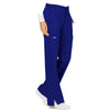 Cherokee Scrubs Pants Cherokee Workwear Revolution WW120 Scrubs Pants Womens Mid Rise Flare Drawstring Galaxy Blue