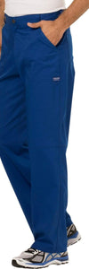 Cherokee Scrubs Pants Cherokee Workwear Revolution WW140 Scrubs Pants Mens Fly Front Galaxy Blue