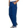 Cherokee Scrubs Pants Cherokee Workwear Revolution WW140 Scrubs Pants Mens Fly Front Galaxy Blue