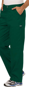 Cherokee Scrubs Pants Cherokee Workwear Revolution WW140 Scrubs Pants Mens Fly Front Hunter Green