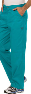 Cherokee Scrubs Pants Cherokee Workwear Revolution WW140 Scrubs Pants Mens Fly Front Teal Blue