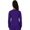 Cherokee Scrubs Jacket Cherokee Workwear Revolution WW310 Scrubs Jacket Womens Snap Front Warm-up Grape