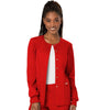 Cherokee Scrubs Jacket 2XL Cherokee Workwear Revolution WW310 Scrubs Jacket Womens Snap Front Warm-up Red