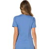 Cherokee Scrubs Top Cherokee Workwear Revolution WW610 Scrubs Top Womens Mock Wrap Ceil Blue